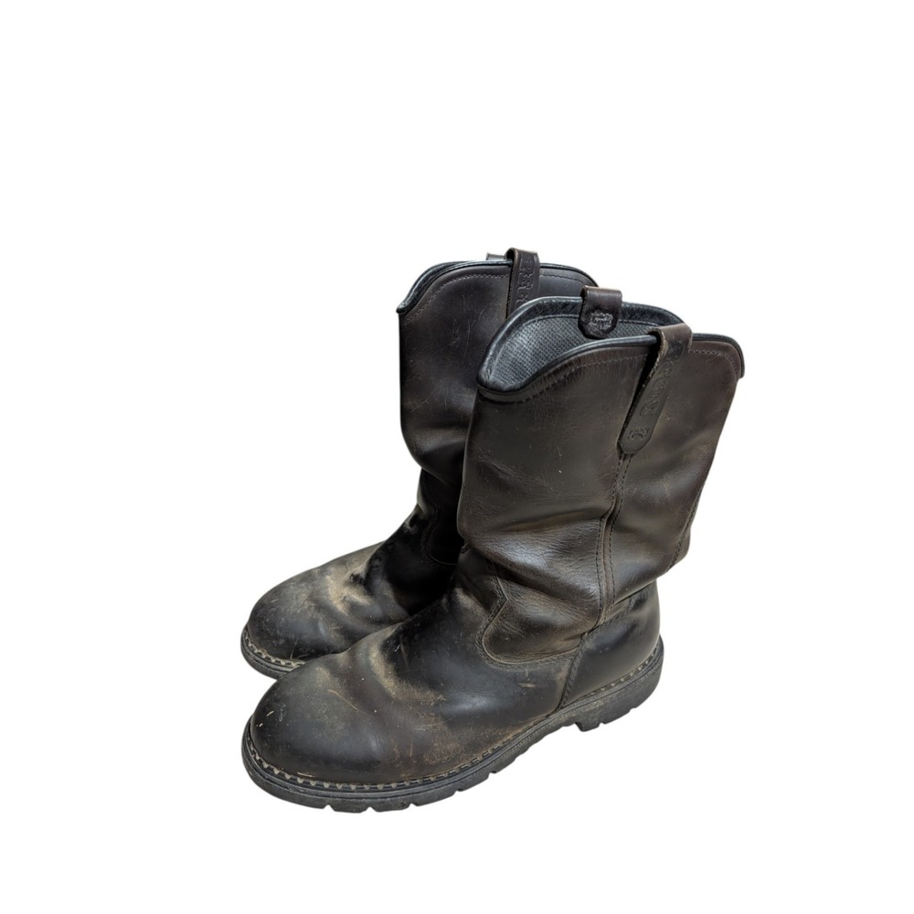 Red Wing 1170 Pecos Pull On Work Boots Mens 12 Brown Leather USA Made